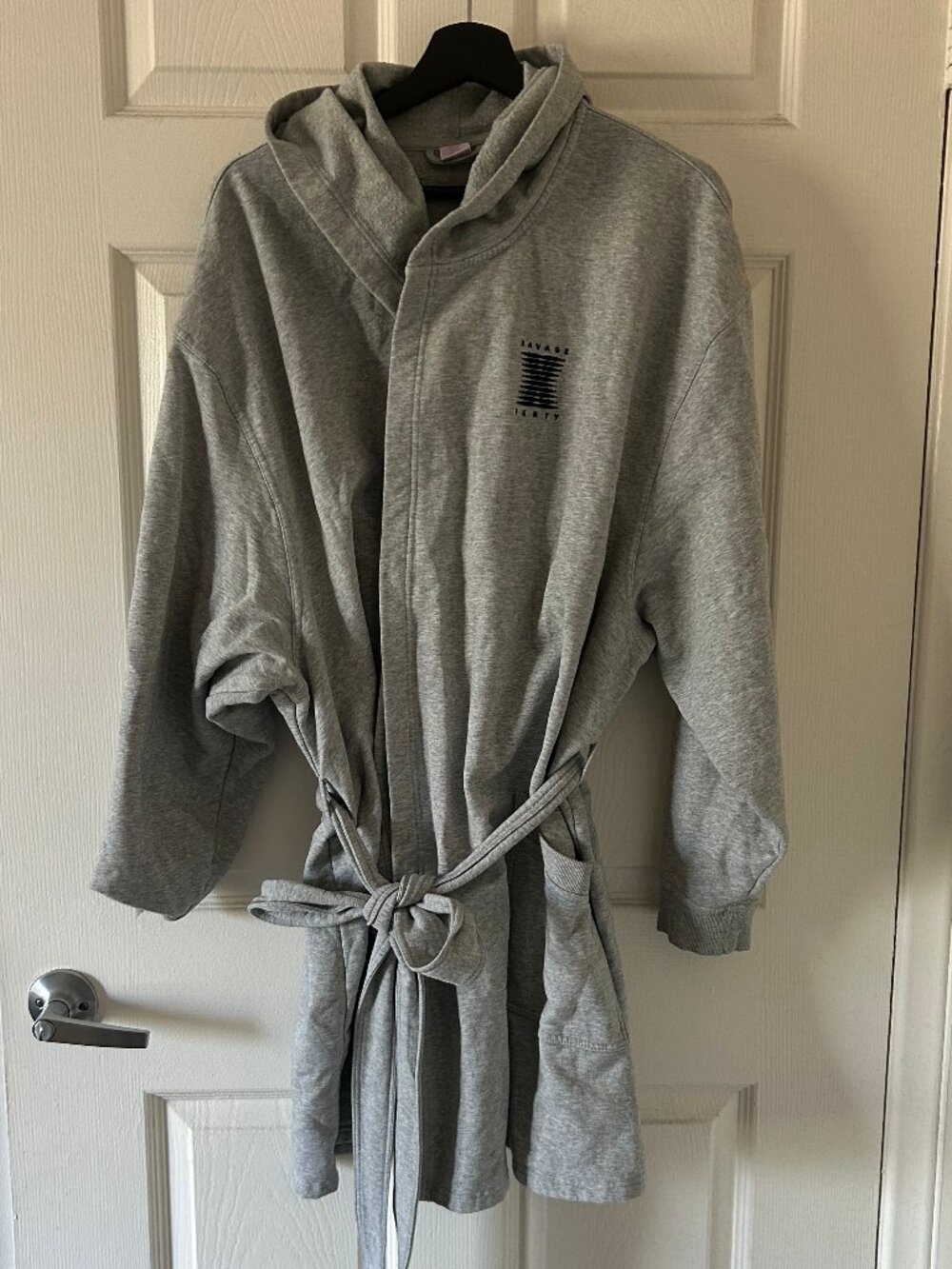 Savage X Fenty Women's Short Robe Gray